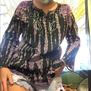 Longsleeve tie-dye BoHo style